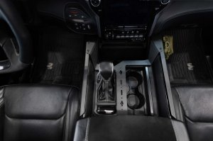 RAM 1500 TRX Center Console Molle Panels & Digital Device Bridge - Addictive Desert Designs - Hammer Black - `21-`27